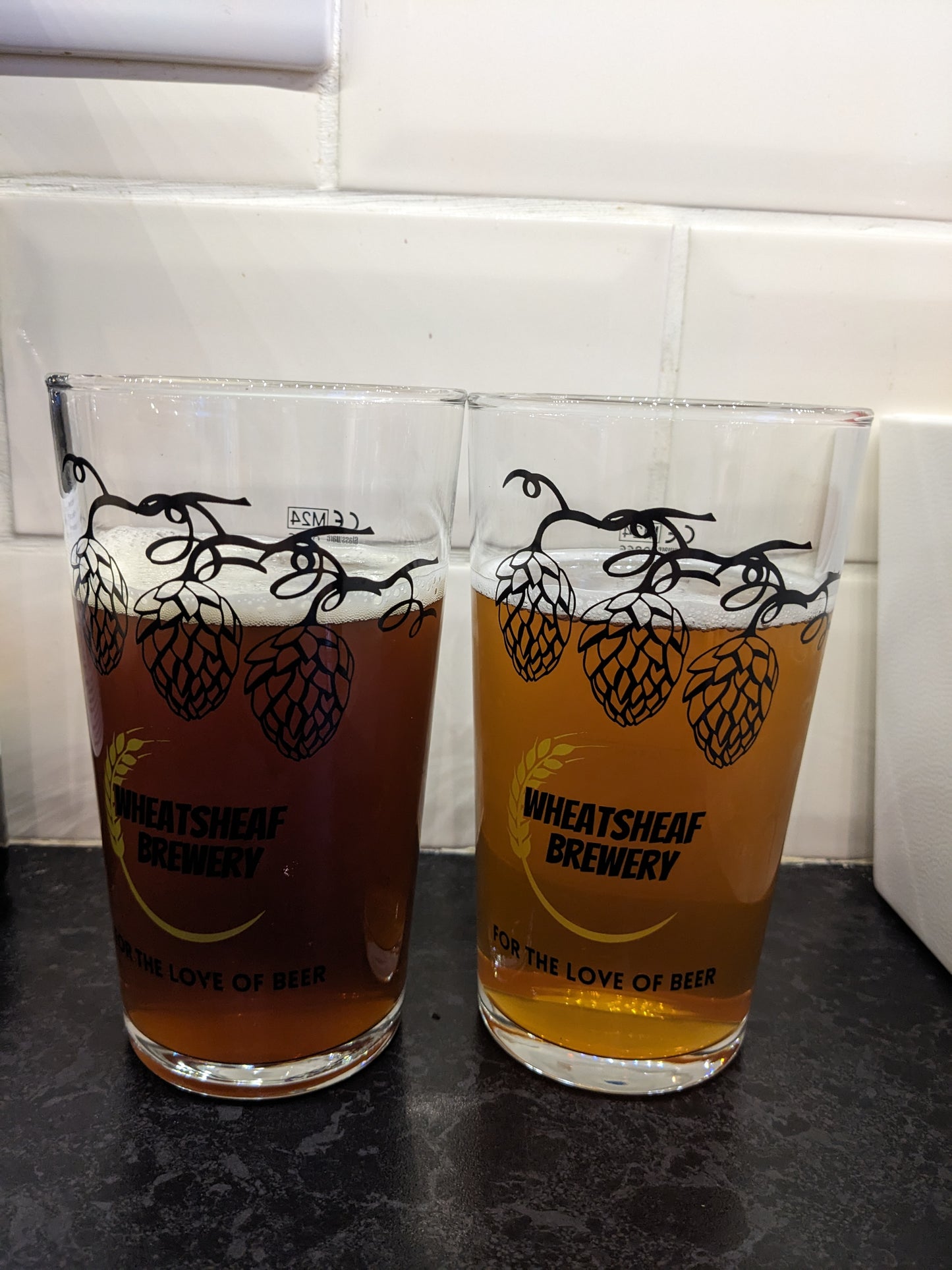 Wheatsheaf Brewery Pint Glass